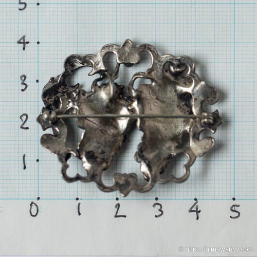 アールヌーボー葡萄アンティーク・シルバー・ブローチ – アンティーク