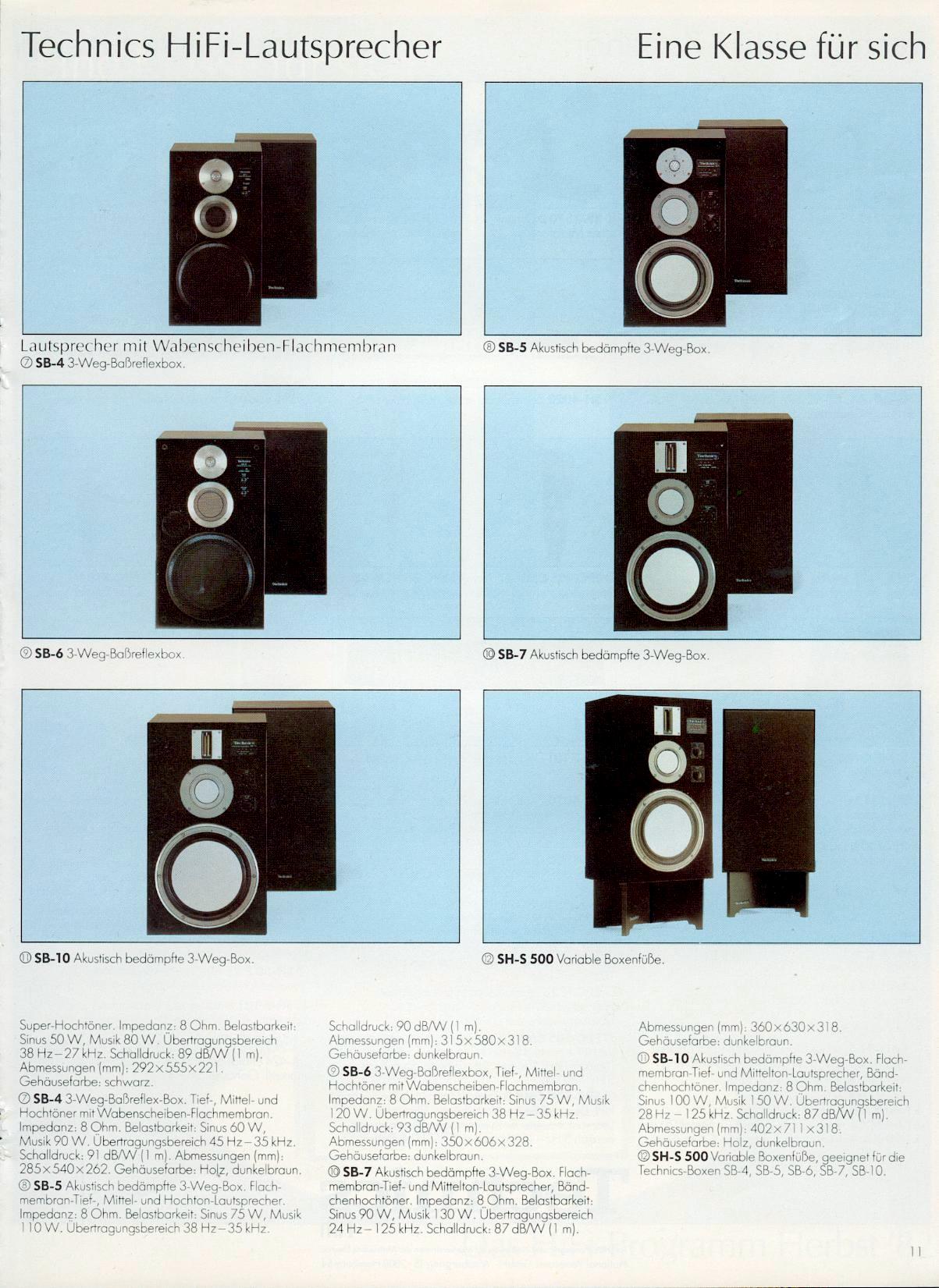 Technics SB-6 | hifi-wiki.com