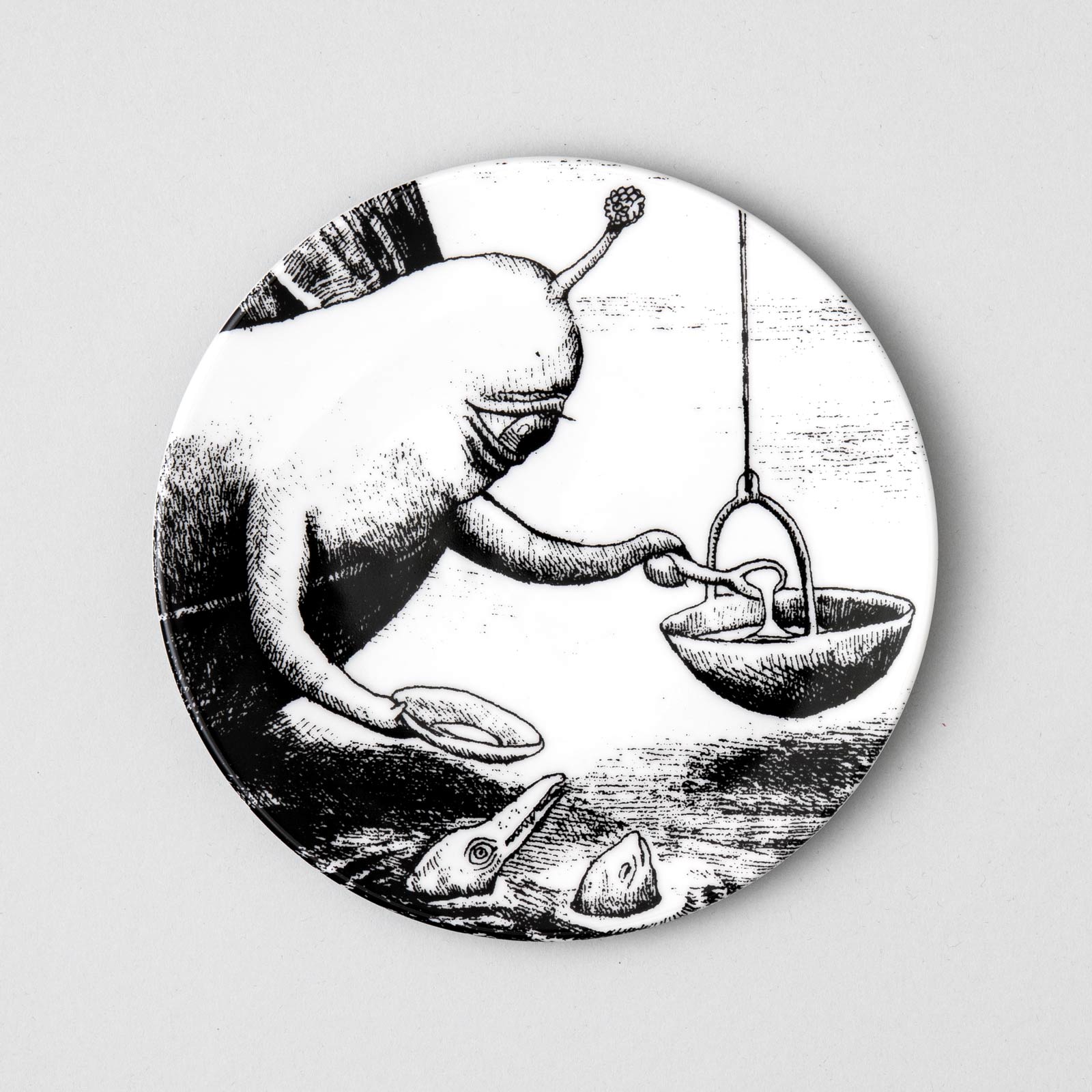 ヒグチユウコ BABEL蛤の船にのる音楽家 17cm丸皿5枚セット ボリス雑貨