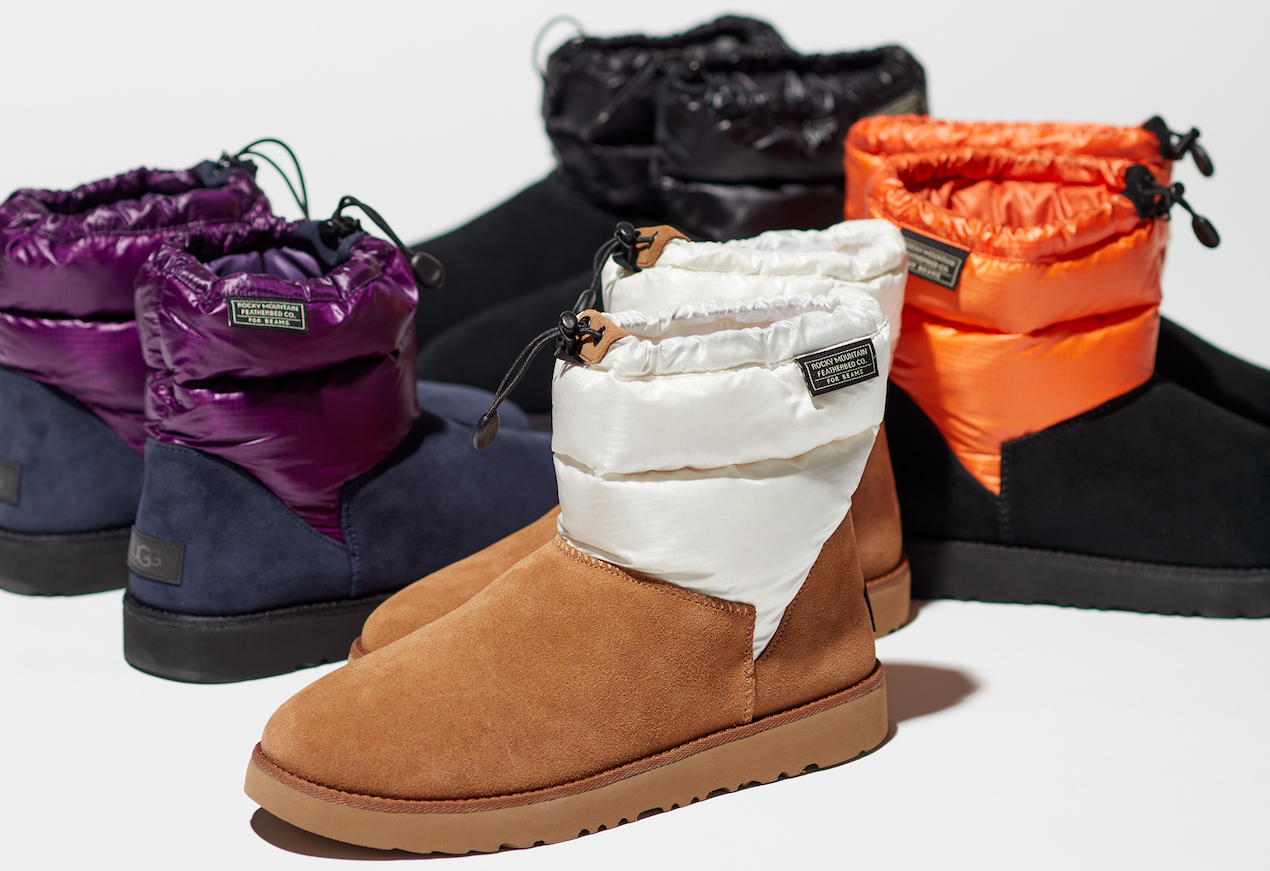 UGG® × Rocky Mountain Featherbed × BEAMS、トリプルコラボブーツが