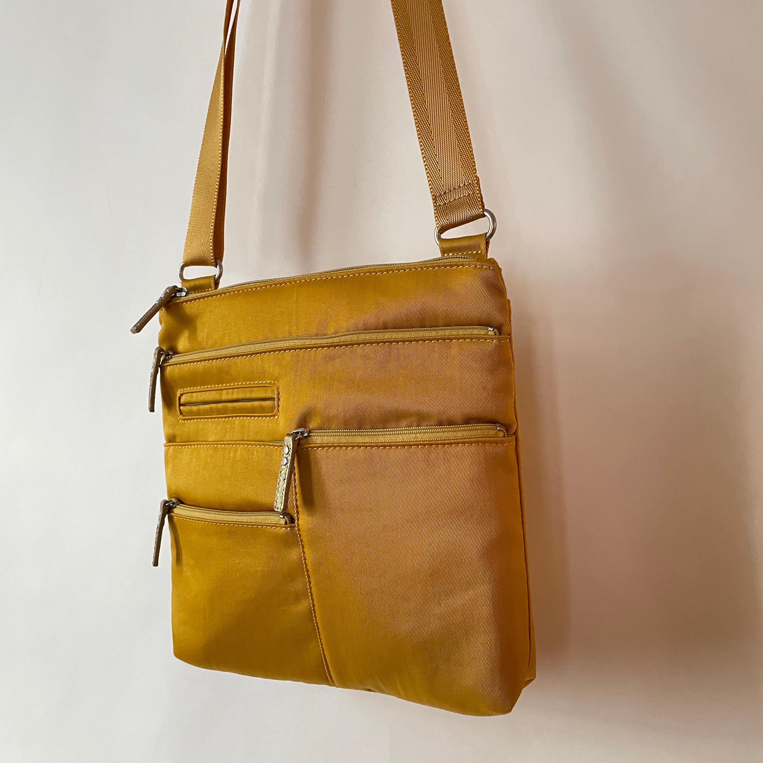 NICO - Canary x Gold | Multi-Pocket Shoulder Bag | Small – Highway