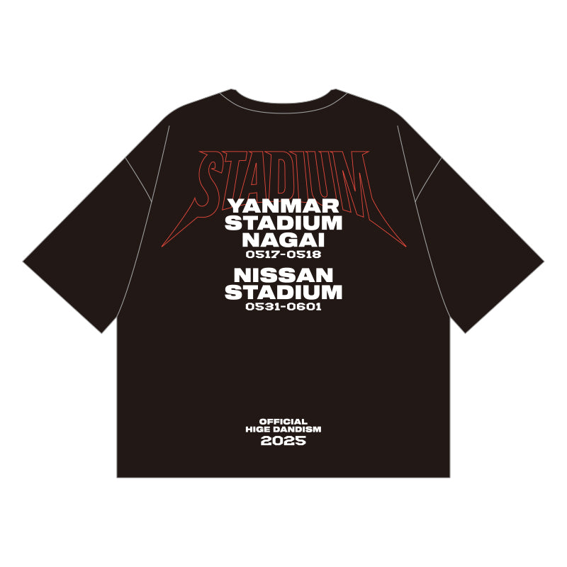 STADIUM Tシャツ ブラック – Official髭男dism ONLINE STORE
