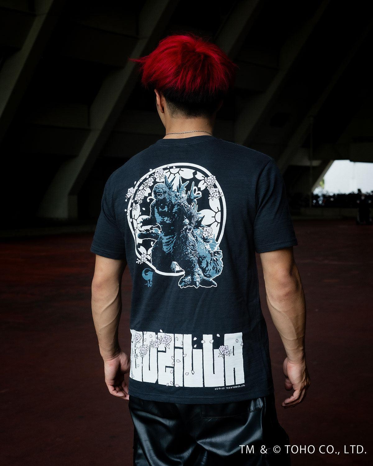 ゴジラ 火消魂 桜UV T-Shirts | Godzilla HiKESHi SPiRiT Sakura UV