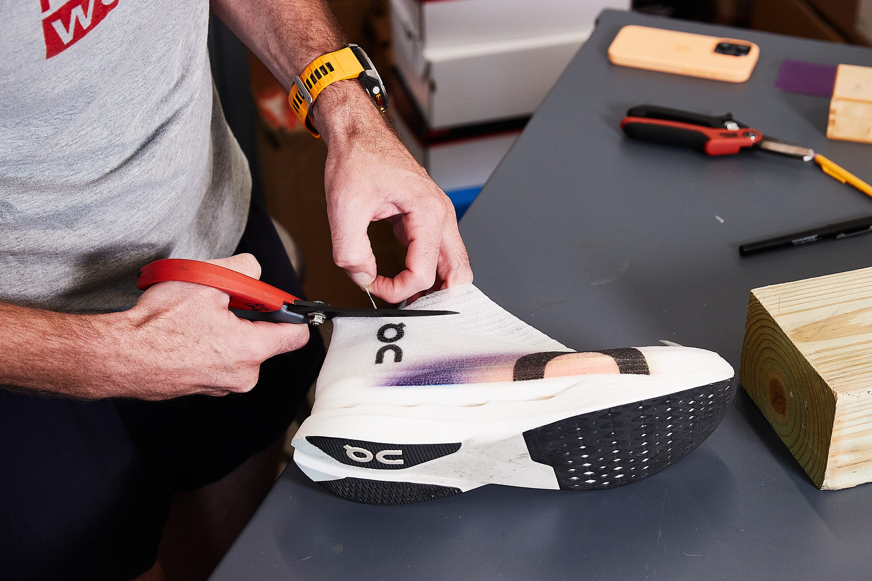 Customizing the On Cloudboom Strike LS Running Shoes — Shoe Hacks