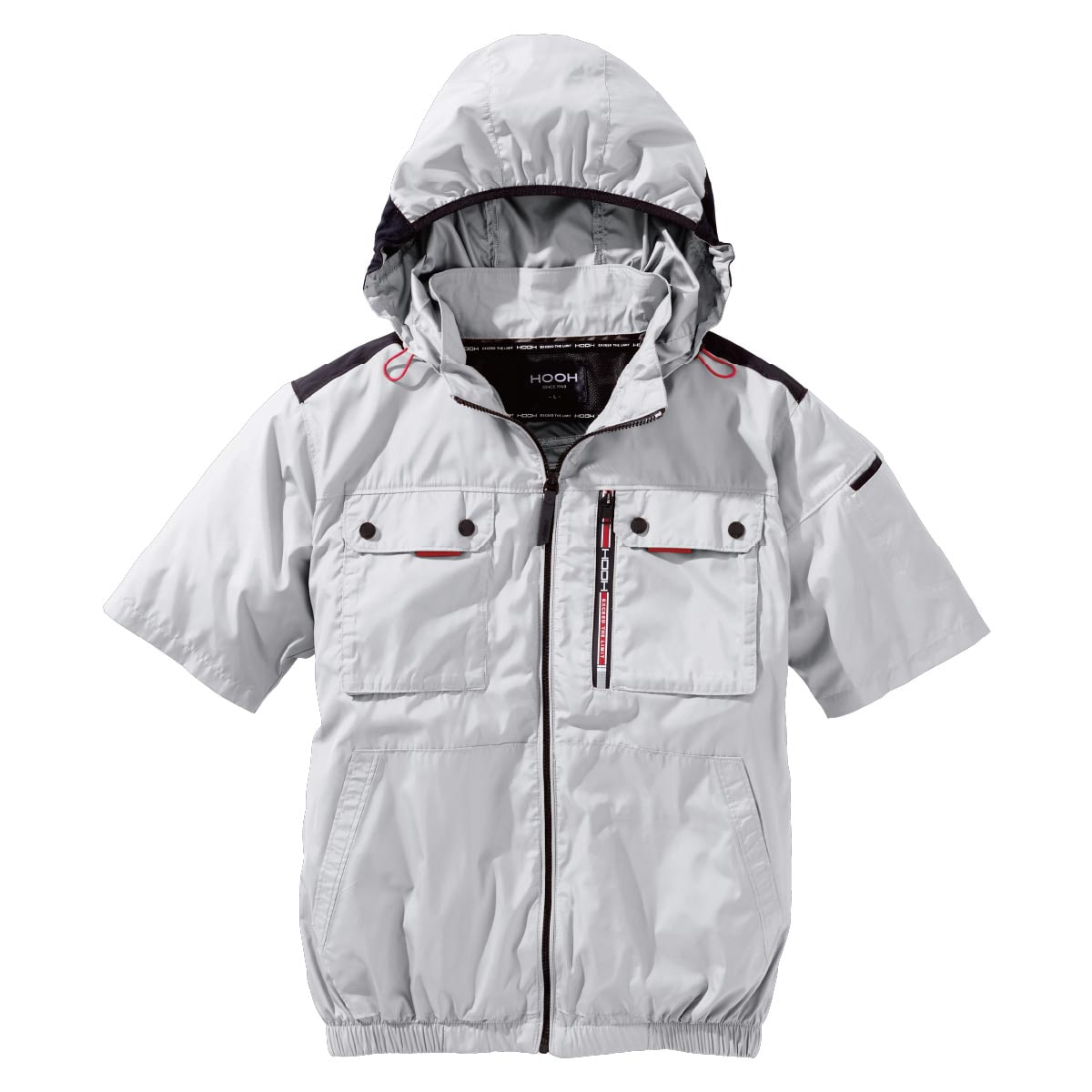 V1127ミドルファン半袖フードジャケット - HOOH VILEA 作業着と電動