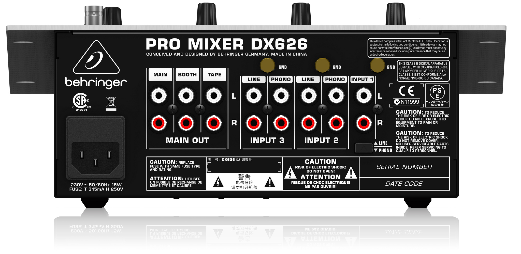 DJ Mixer Behringer DX626