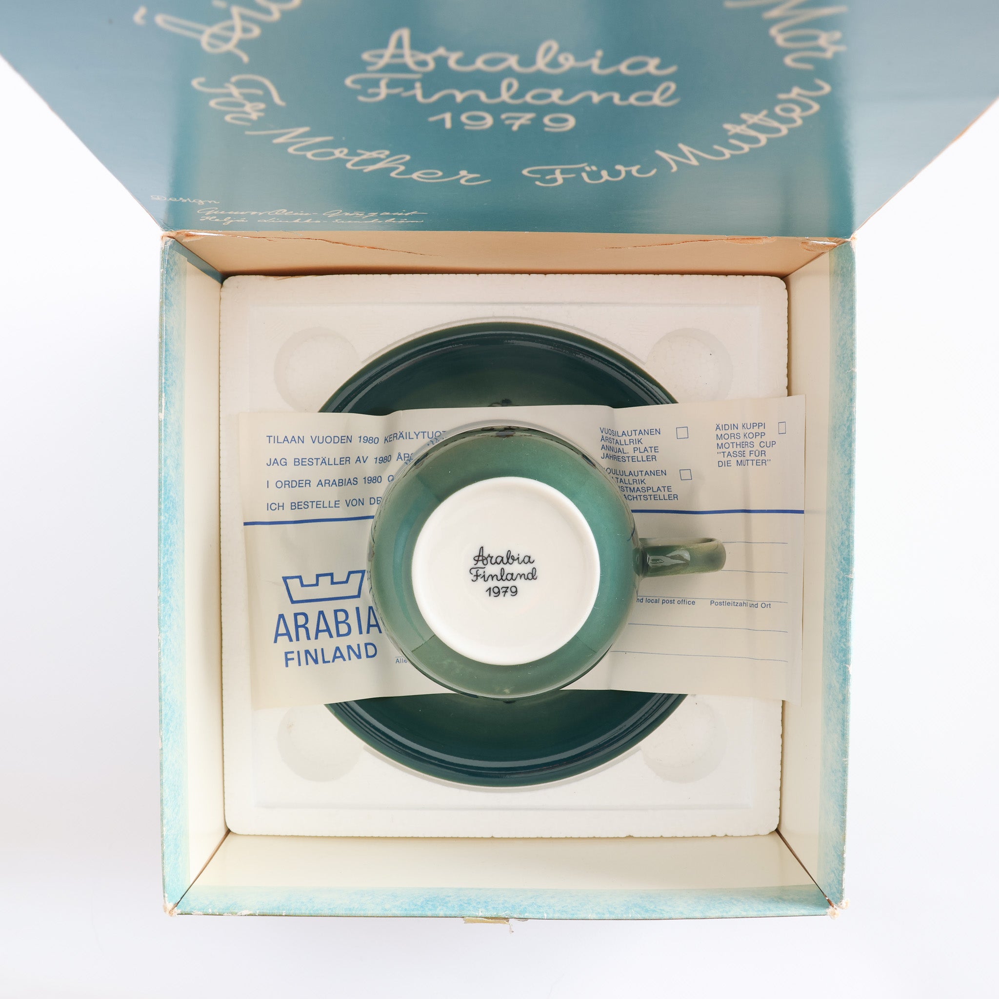 aidille (母のために) 1979 cup & saucer / arabia (アラビア) – 北欧