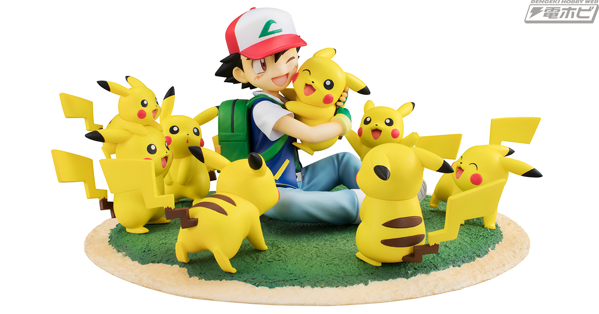 優しい笑顔に癒やされる！『ポケモン』サトシがピカチュウたちに囲まれ