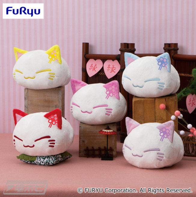 ねむネコ』縁結びだにゃんぬいぐるみがプライズ化！可愛らしい5種類の