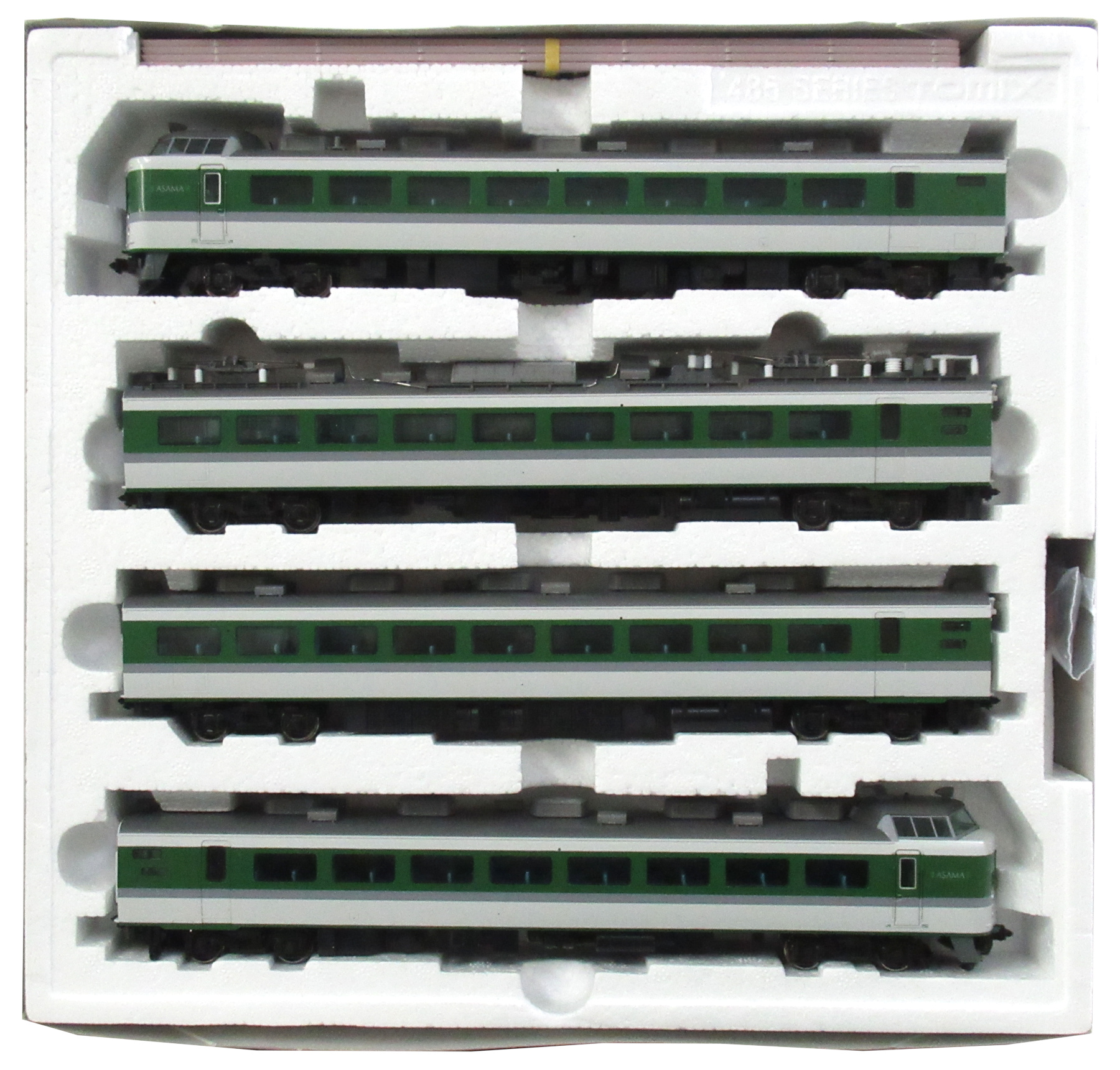 公式]鉄道模型(HO-050JR 489系特急電車 (あさま) 4両基本セット)商品