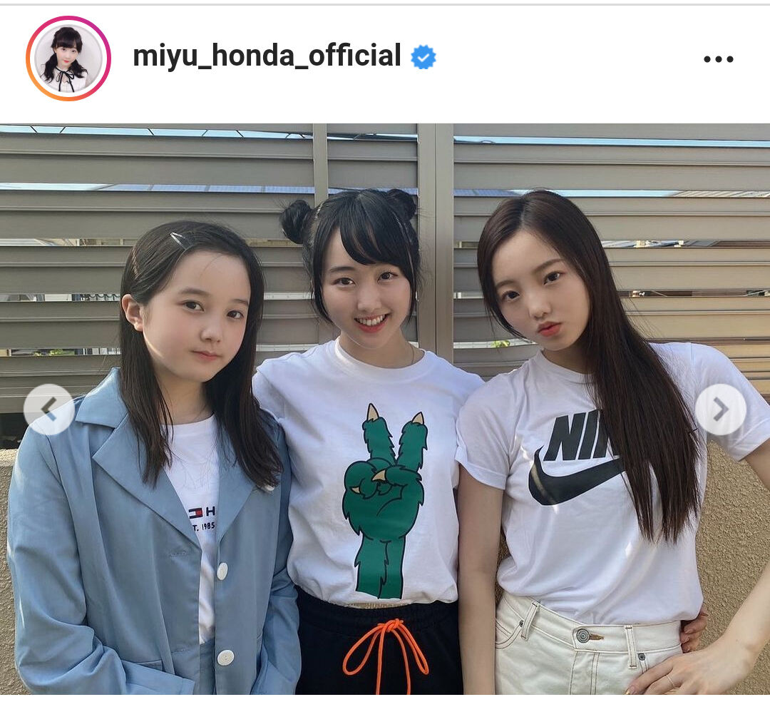 本田望結、17歳迎え真凛＆紗来と3ショット公開「美人三姉妹