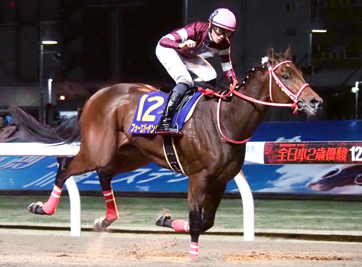 全日本2歳優駿】フォーエバーヤングが無傷3連勝で2歳ダート王 藤田