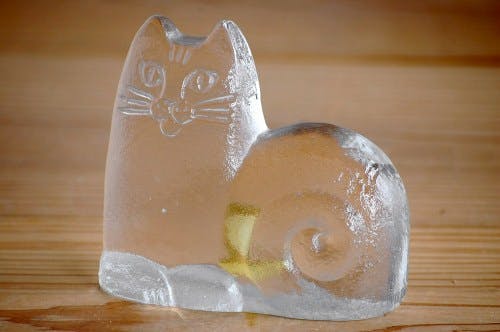 Lisa Lason/リサ・ラーソン/ガラス製のオブジェ（猫） - 北欧、暮らし