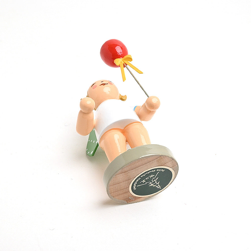 Wendt & Kuhn ヴェント & キューン木製人形 風船を持つ天使｜北欧雑貨