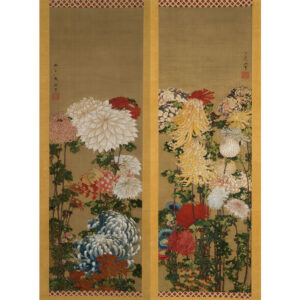 北斎と鴻山、 それぞれが描いた菊 | 小布施 北斎館