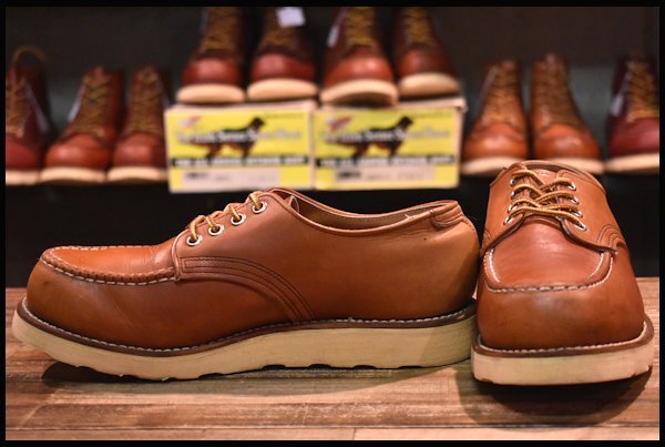 7.5D 良品 旧羽タグ 92年】レッドウィング 8104 オックスフォード 赤茶