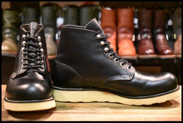 7.5D 良品 犬タグ 99年】レッドウィング 8165 アイリッシュセッター 黒