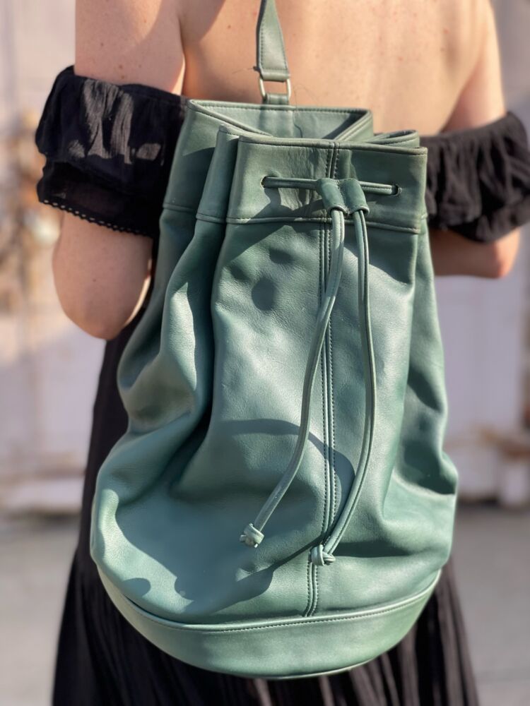 Vintage Coach Green Bucket Bag Backpack → Hotbox Vintage