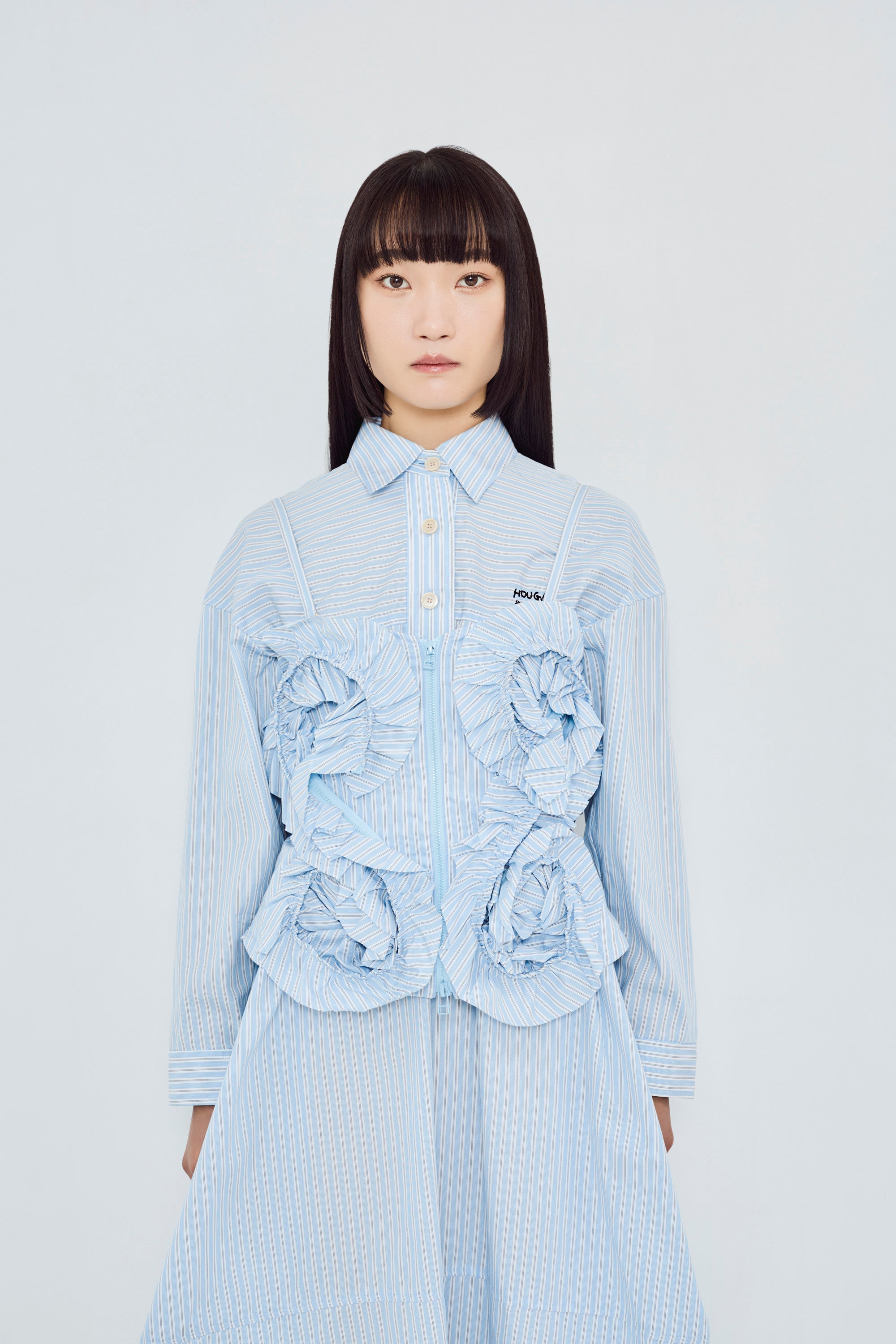 aqua frill bustier – HOUGA