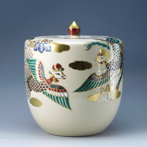 三代 中村秋峰 仁清菱柳桜絵 香合 | いとう鳳凰堂古美術店