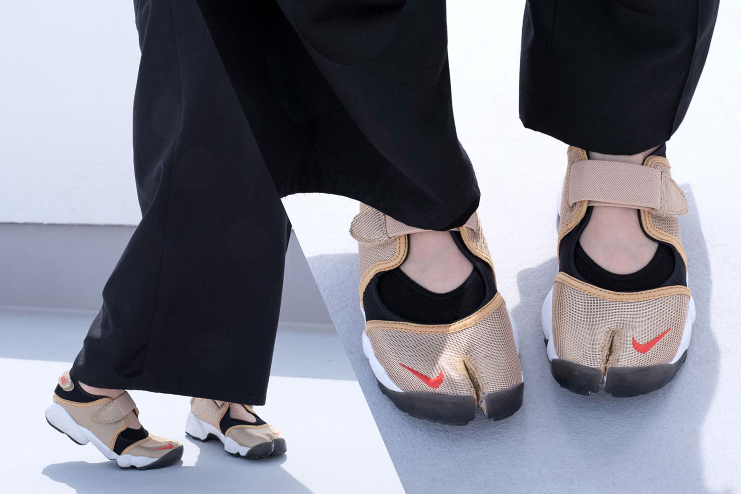 ナイキ エアリフト2019 ゴールドレビュー。足袋スニーカーならやっぱり