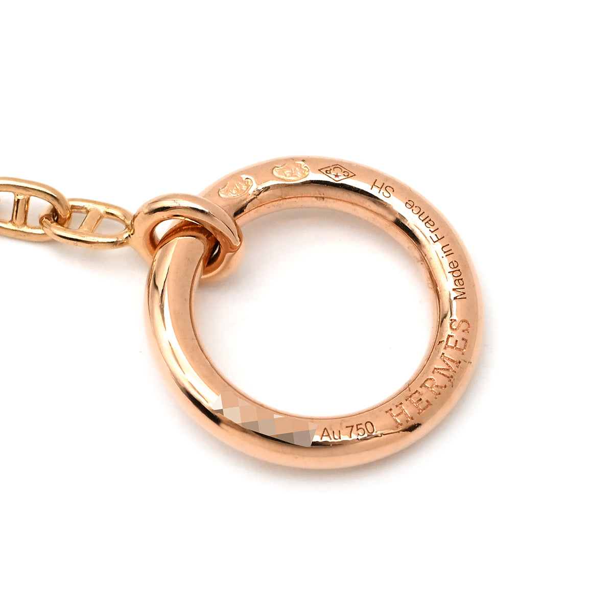 エルメス HERMES ファランドールPM ペンダント H221303B ローズ