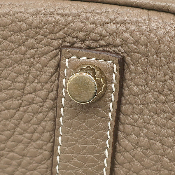 エルメス HERMES バーキン30 エトゥープ トゴ ハンドバッグ ゴールド