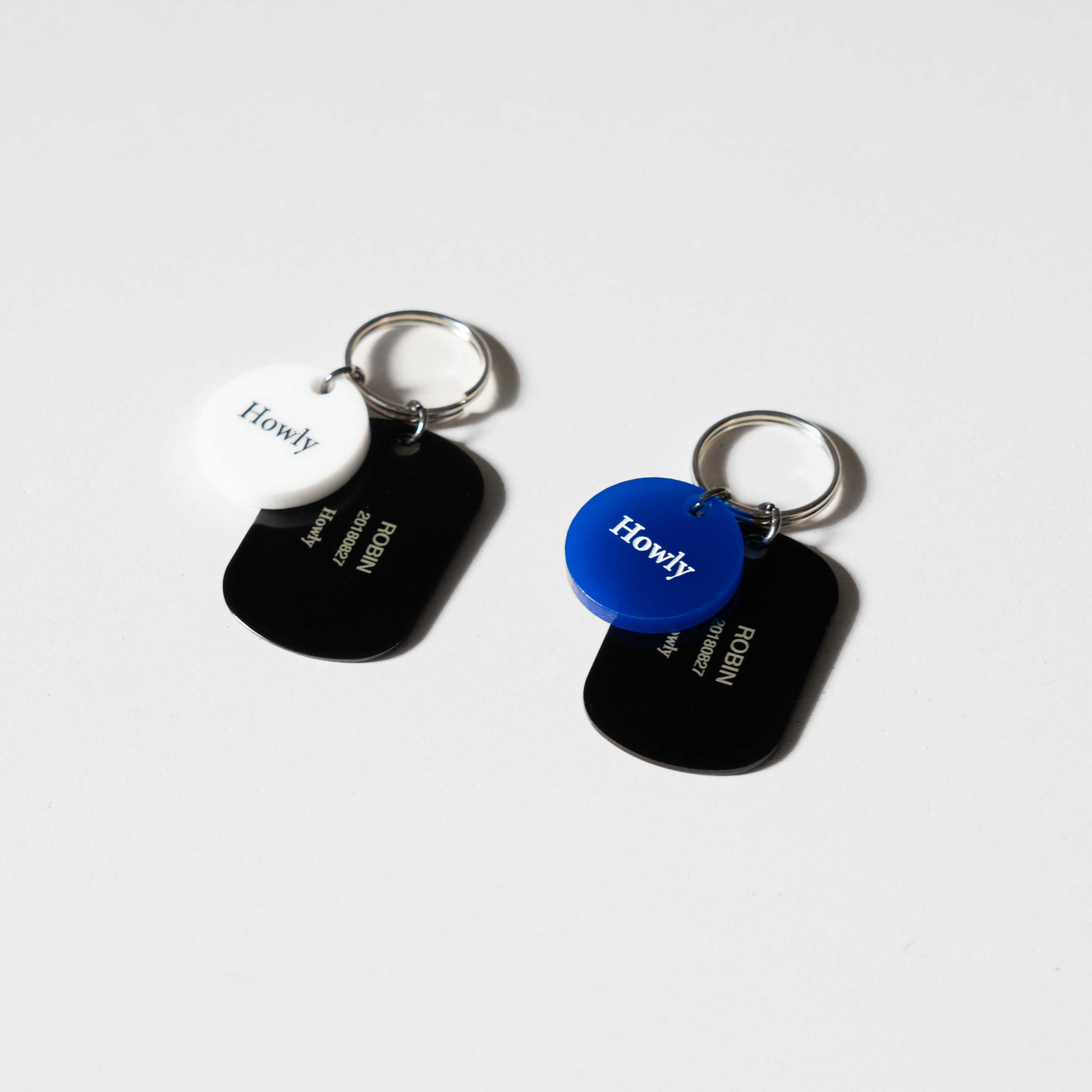 HOWLY DOGTAG Keyholder｜Howly｜刻印可能 ドッグタグキーホルダー