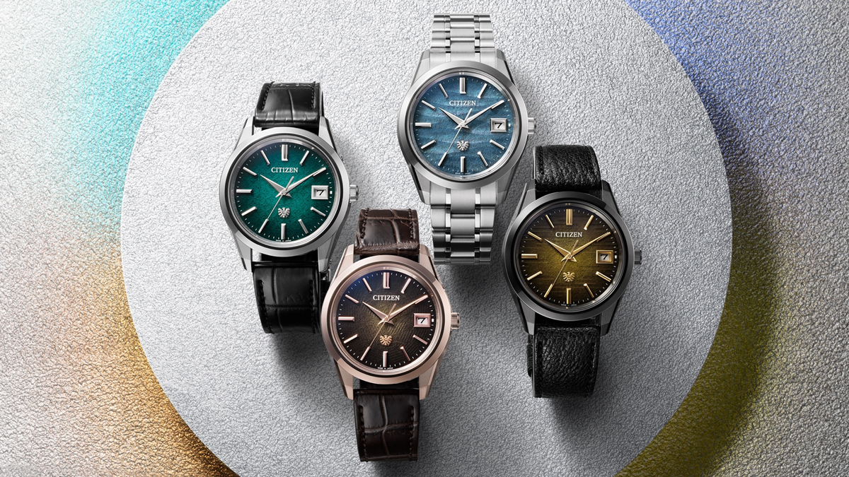 ザ・シチズン年差±5秒エコ・ドライブより、「花鳥風月」をモチーフと