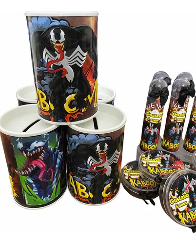 Kit Personalizados Venom 60 Itens | Parcelamento sem juros