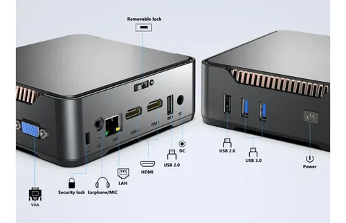 Mini Pc, Windows 11, Intel Nuc Quadcore 2,90 Ghz, 8g Ram 256 127