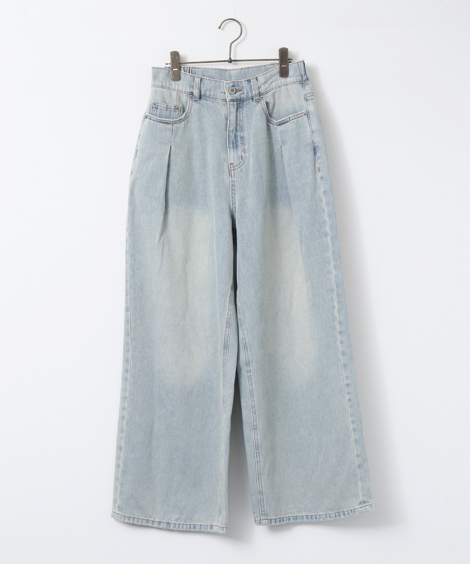 10ozポケットタック デニムパンツ