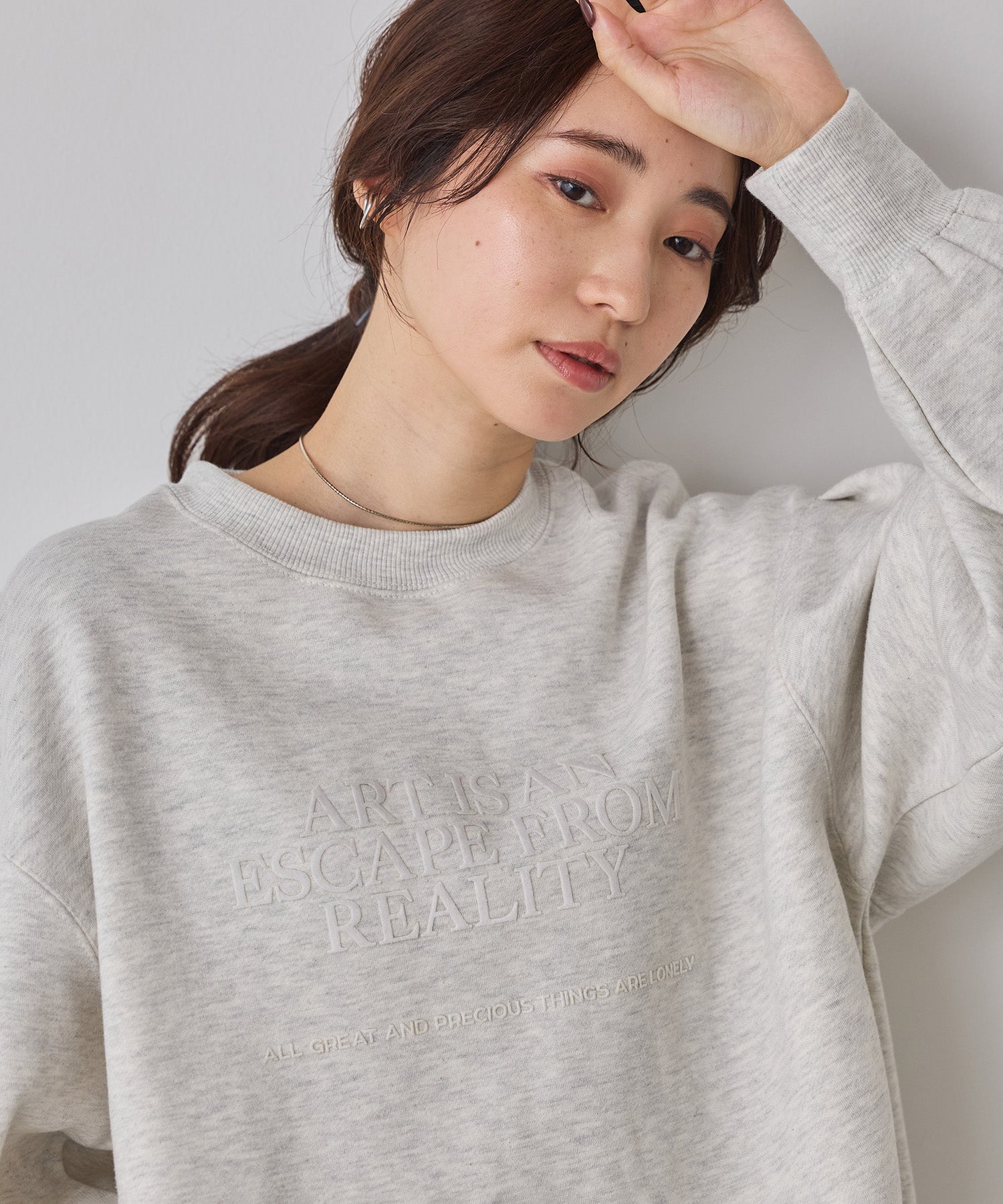 裏起毛 フロッキーロゴ スウェット