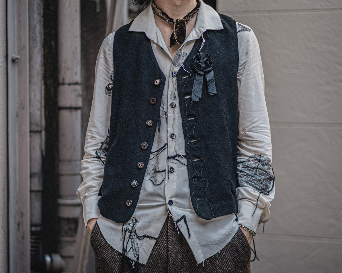 ARCHIVIO J.M.Ribot 21-22AW ウールベスト | HUES 福岡セレクトショップ