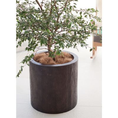 アルファ シリンダープランター ウッド｜ヤマテーのガーデンプランター