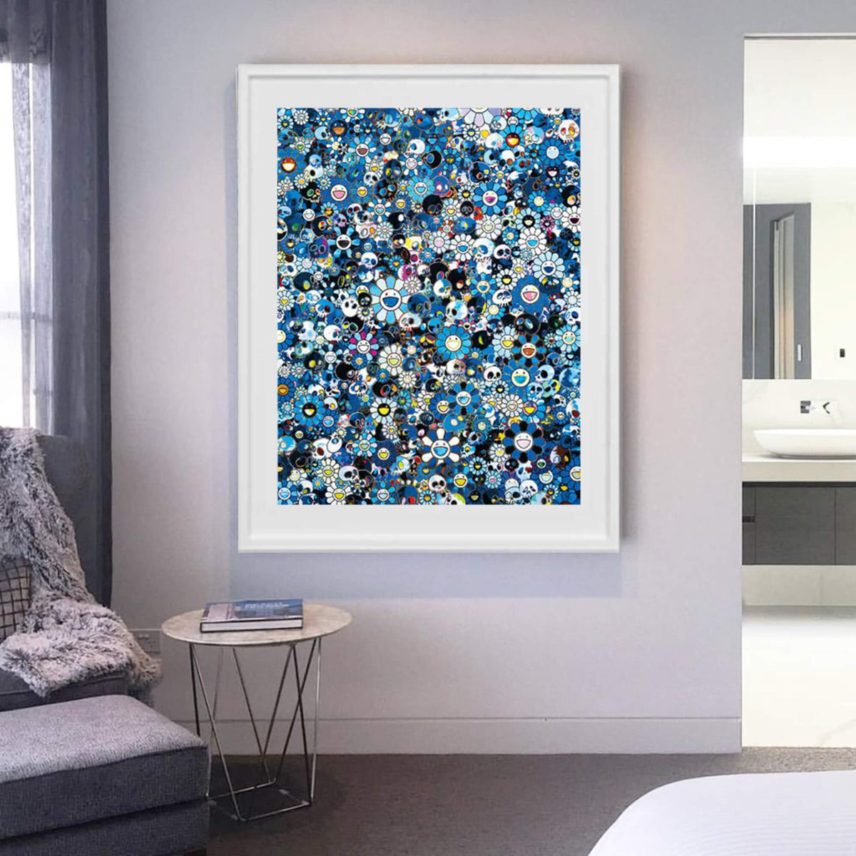 村上隆 SKULLS FLOWERS BLUE SIGNAL 新品 未開封 村上隆 パズル SKULLS