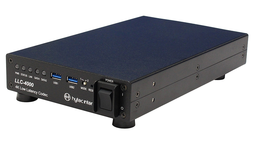 4K 低遅延/狭帯域対応 映像伝送装置 エンコーダ/デコーダ LLC-4000