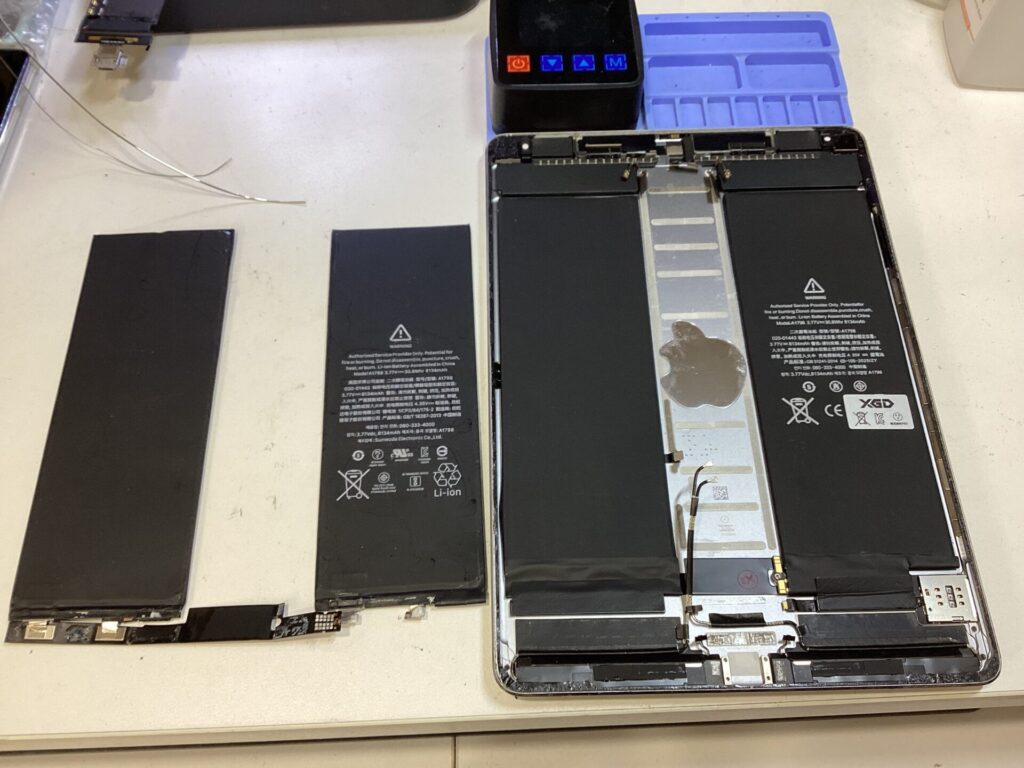 iPad Pro10.5(A1709)のバッテリー交換を小山市でならスマホ修理館へ