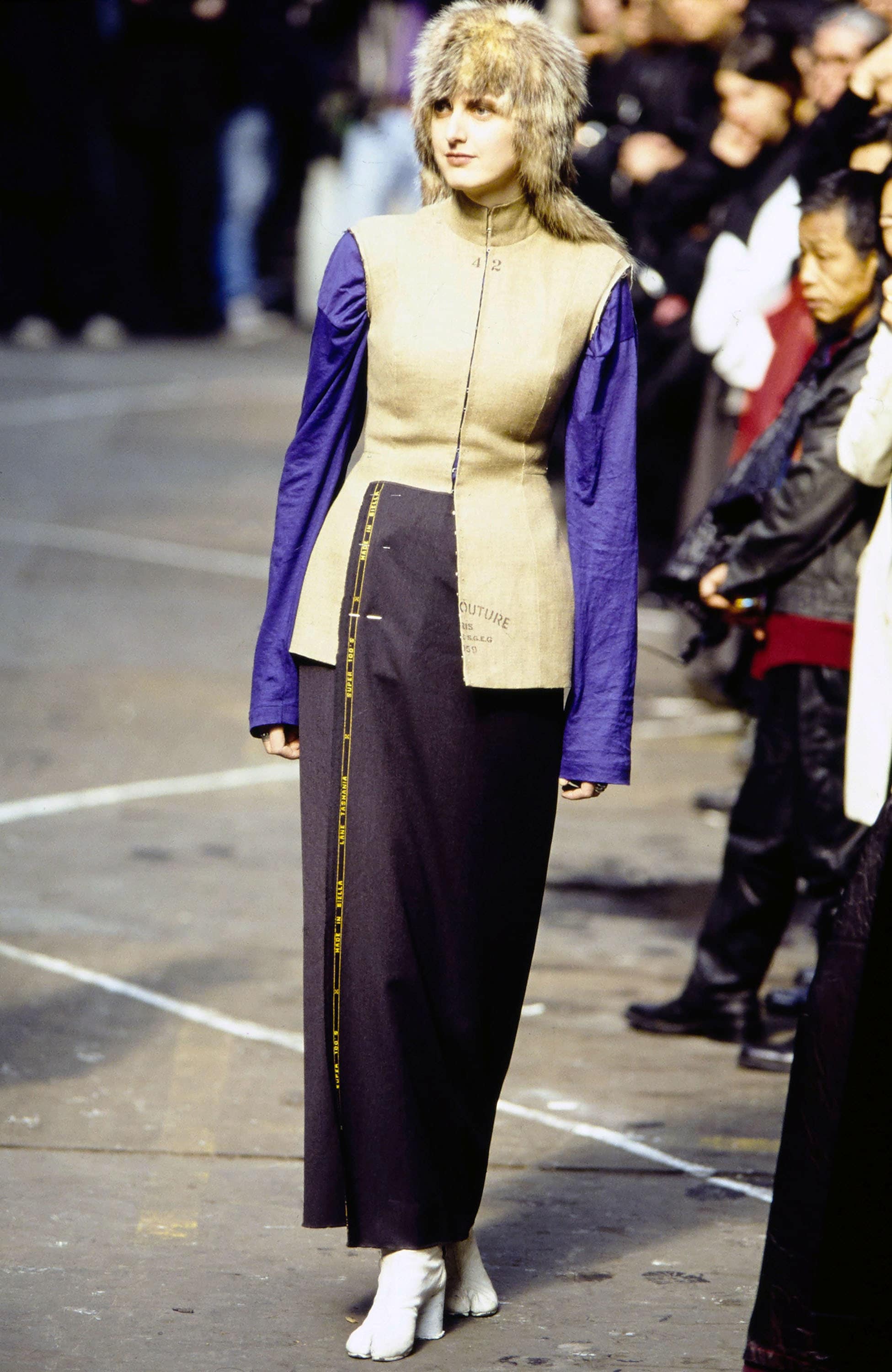 Black Wool Wrap Skirt, Maison Martin Margiela 1997 Runway, Biella