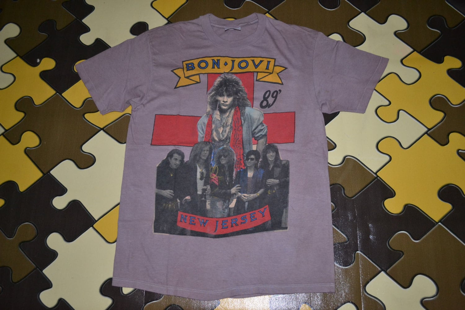 Vintage 1989 BON JOVI the Jersey Syndicate Tour Concert Mega Rare