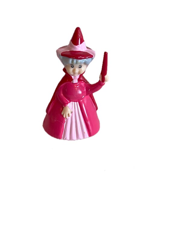 ディズニー 眠れる森の美女 フローラ ピンク レッド 妖精フィギュア