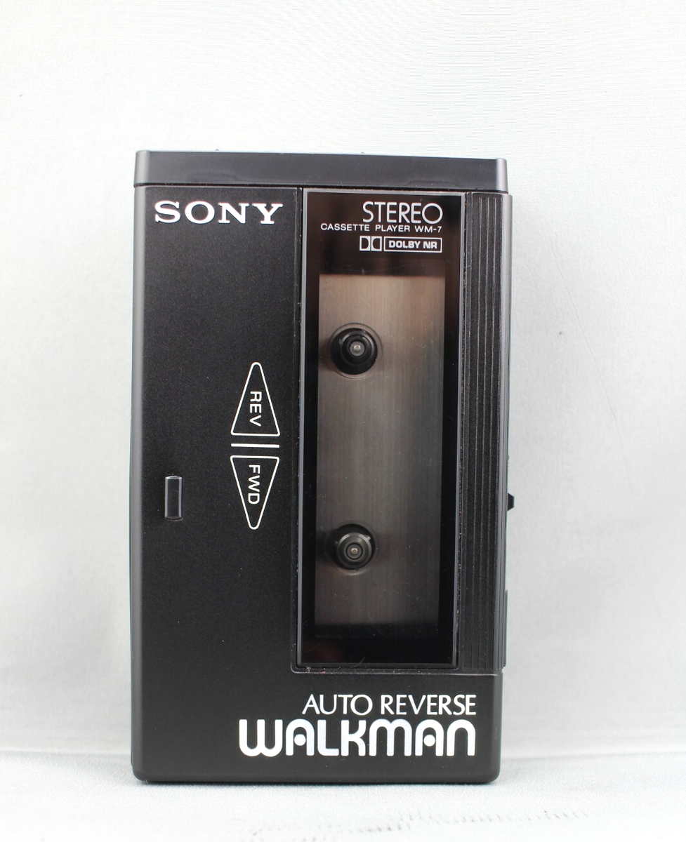 Sony WM-7 Walkman Cassette Player Vintage Black Not Working for