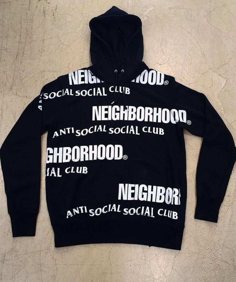 Anti Social Social Club X Neighborhood Hoodie Black L Large | eBay