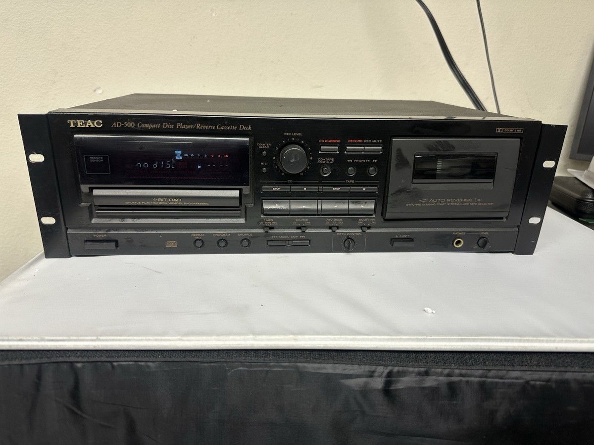 TEAC AD-500 CD Player and Reversing Cassette Recording Deck | eBay
