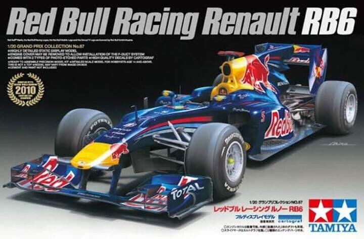 TAMIYA 1/20 Red Bull Racing F1 Renault RB6 Grand Prix #20067 scale