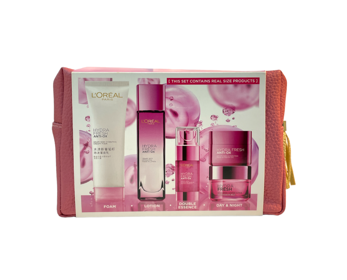 L'Oreal Hydrafresh Travel Exclusive 5Kit Anti-Ox Routine New As