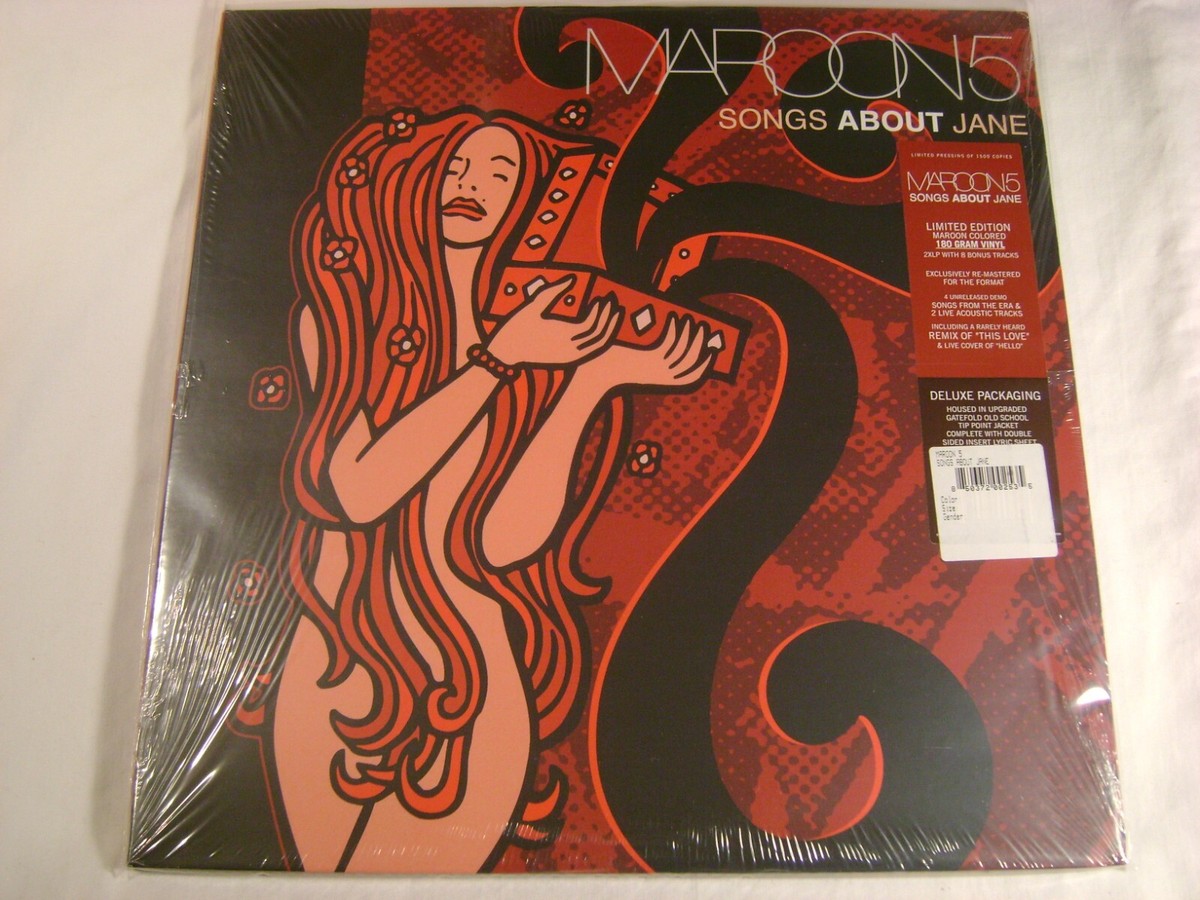 MAROON 5 Songs About Jane Limited Pressing Maroon Vinyl Limited