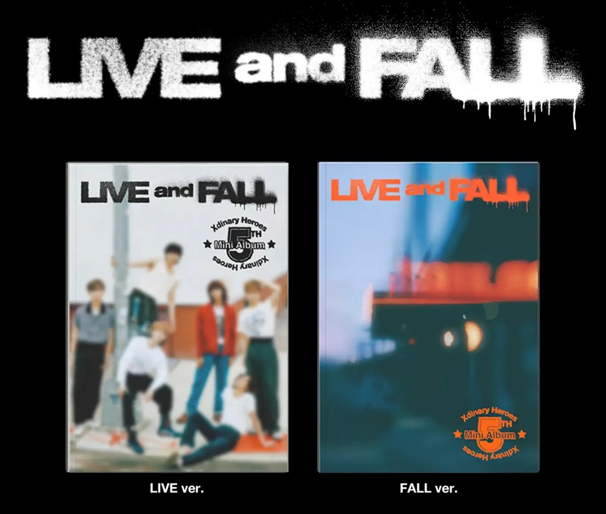 CD) Xdinary Heroes - LIVE and FALL (Photobook Ver.) Random 1 Cover