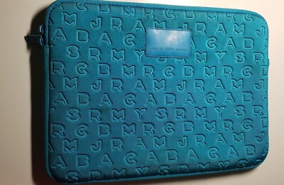 MARC JACOBS aqua blue Laptop case 13