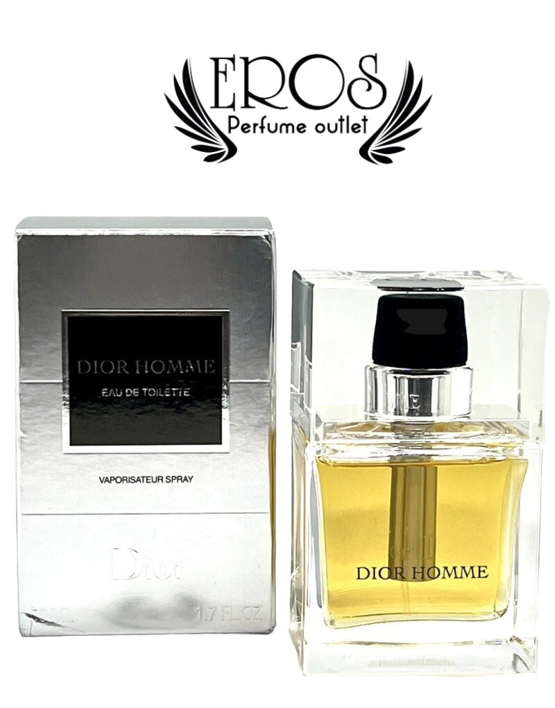 DIOR HOMME EAU DE TOILETTE SILVER STEM 1.7 Oz/50ml Vintage Open